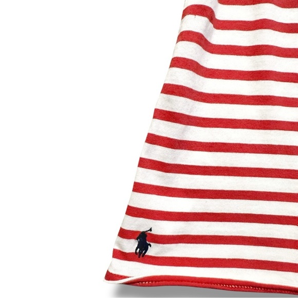 Ralph Lauren | Ruffle Front Striped T-Shirt (4/4T) ♥️ - Picture 3 of 5